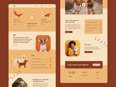 Canine Haven UI brand branding design graphic design ui ui design