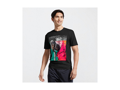 BUY Black-Colorfull paapagai T-Shirt 3d animal animation branding colorfull design earth graphic design illustration logo love nature motion graphics nature new planet save planet trend ui