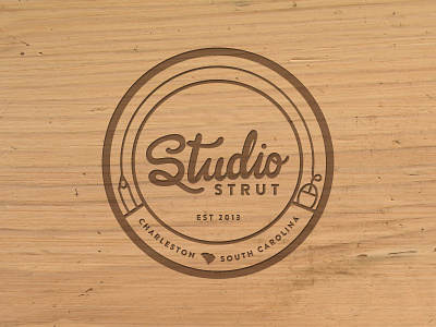 Studio Strut charleston logo seal stamp studio strut