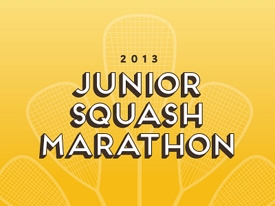 Junior Squash Marathon charleston flyer poster squash