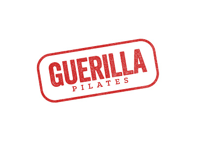 Guerilla Pilates Concept 4 fitness grunge logo military pilates