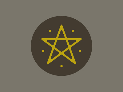 Structure brown gold rounded corners star symmetry