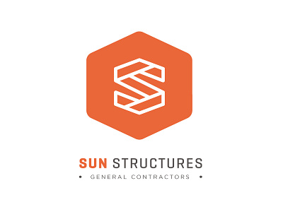 Sun Structures Full Lock Up hexagon minimal orange s warm grey
