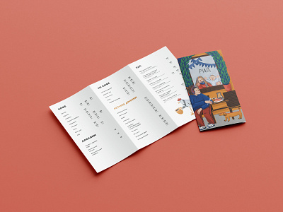 Menu design and illustrations branding design graphic design ill illustration