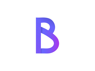 B modern letter logo design