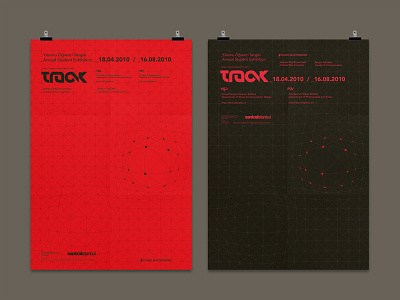 Track 09 Posters burak beceren clean cool design exhibit graphic illustration poster track09 vcd vector