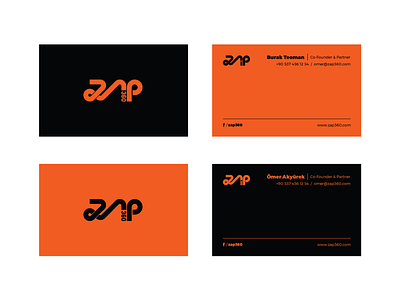 zap360 business cards amblem emblem graphic design id identity letter logo logotype typography vr zap360