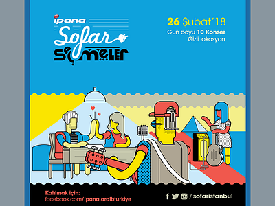 sofar seçmeler 2018 artwork auditions branding burak beceren character design design drawing festival graphic graphic design illustration logo poster sofar sofaristanbul tours typography vector