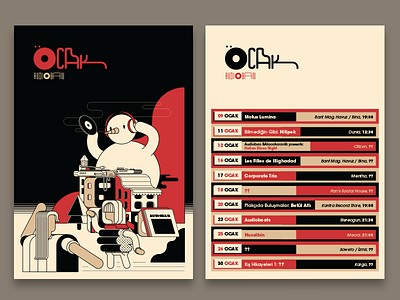 Audioban january (cancelled version) artwork audioban burak beceren calendar character design design djs doodle drawing event flat flyer graphic design illustration music program sketch snowman typography vector