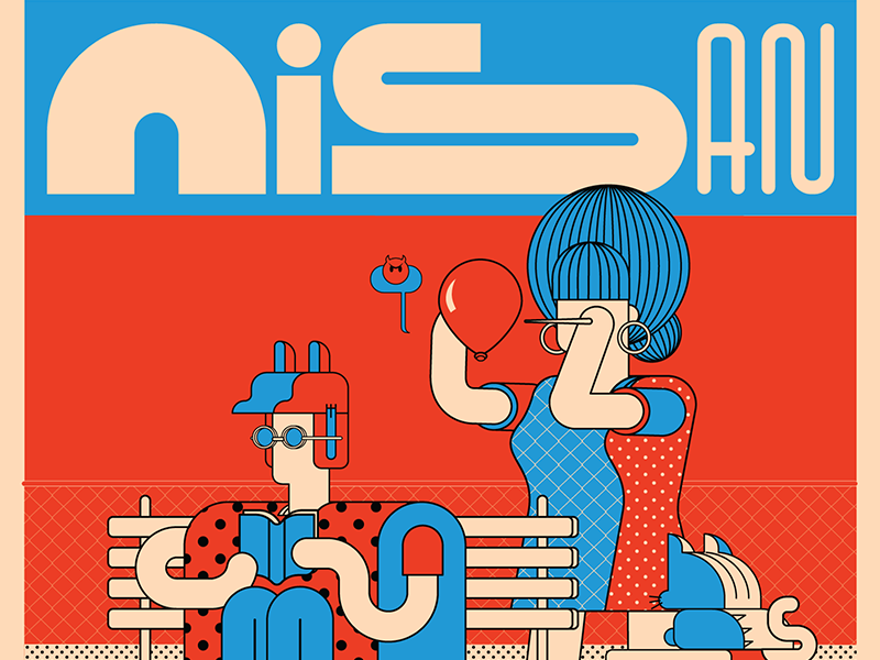 Audioban april april fools april doodle sketch flyer music program calendar event audioban flat artwork typography drawing design character design vector graphic design illustration burak beceren