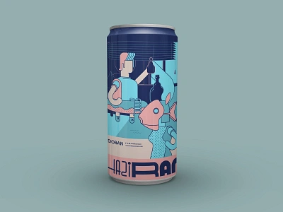 Audioban June beer can mockup artwork audioban beercan bored at home calendar can mockup character design design drawing event flat flyer graphic design illustration june music program sketch typography vector