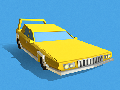 Cartoon Car "Breaking Proportions" #3 3d car cartoon car illustration low poly venihcle