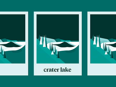 Crater Lake National Park branding crater lake crater lake national park design illustration logo national park poster poster design vector