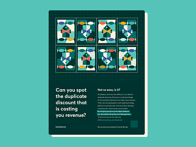 Spot duplicate discounts ad branding design health tech healthcare healthtech illustration print print ad print design puzzle vector