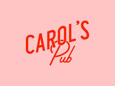 Carol's Pub bar branding logo pub retro vintage