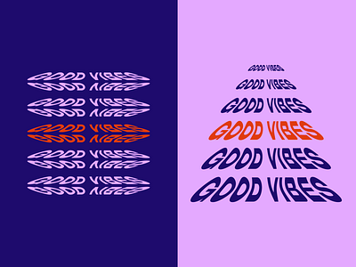 Good Vibes design experimental experimental type retro type typography