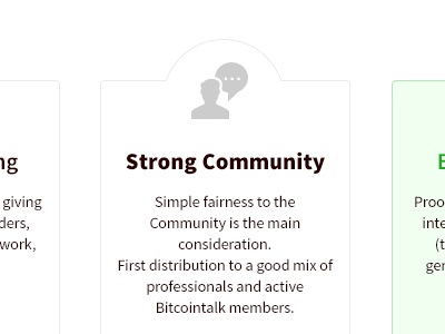 Strong Community benefits bitcoin commcoin crypto currency features website