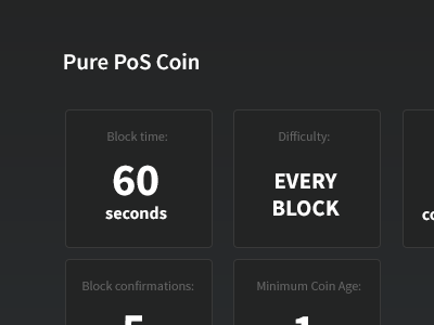 Pure PoS Coin benefits bitcoin commcoin crypto currency features technical specification website