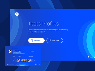 Tezos Profiles app blockchain tezos website