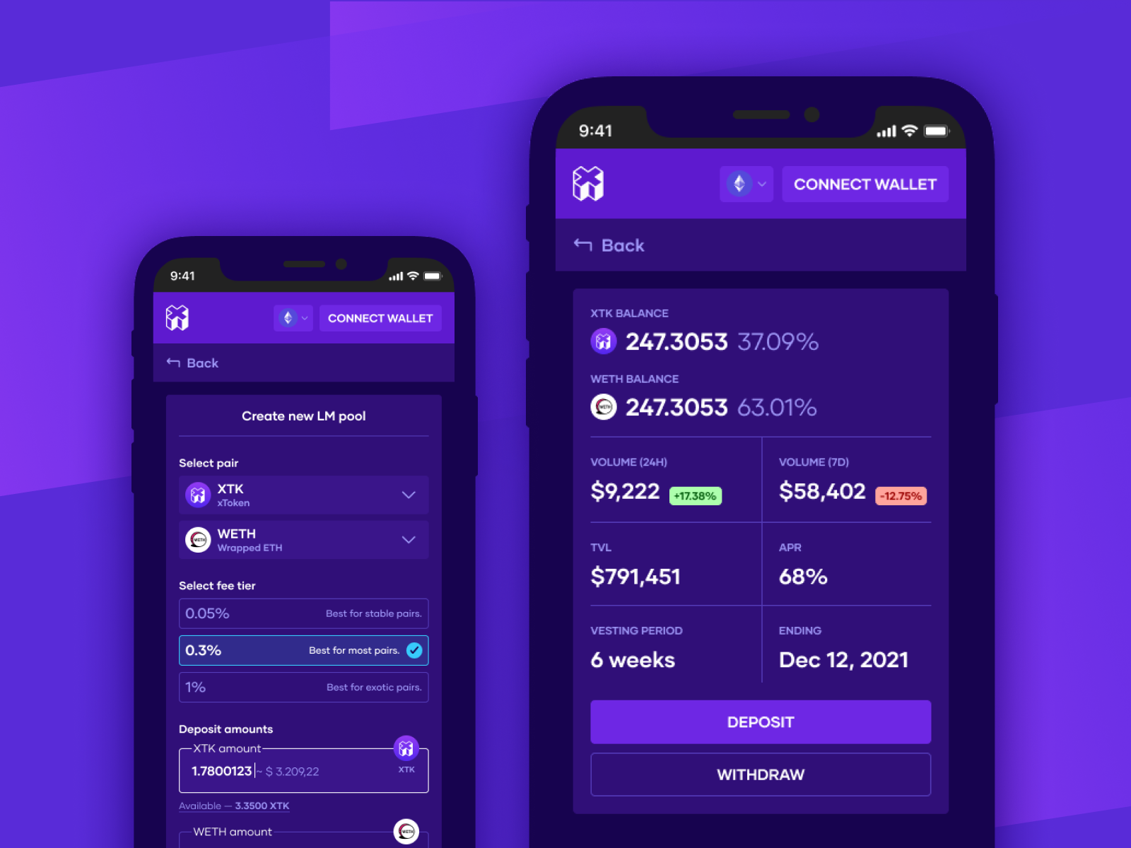 xToken V2 Mobile Views by Marko Prljic on Dribbble