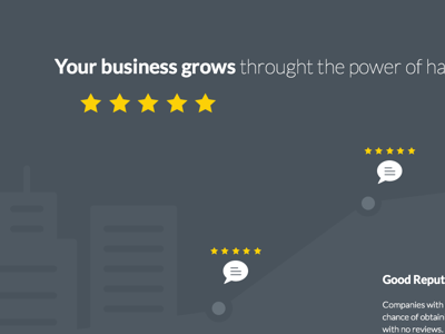 Your business grows business growth landing page rating reviews website