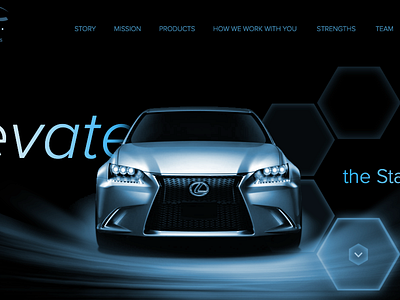 Elevate 2 automotive car header parallax