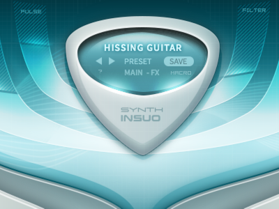 Hissing guitar blue effects fx music skeuo software sound virtual instrument