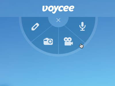 Top Nav Wheel app create new voycee website wheel