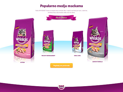 Whiskas products cat food kitten landing page products whiskas