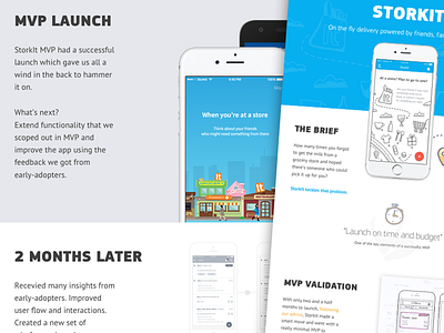 StorkIt MVP android app case study delivery groceries ios mobile shopping store storkit website