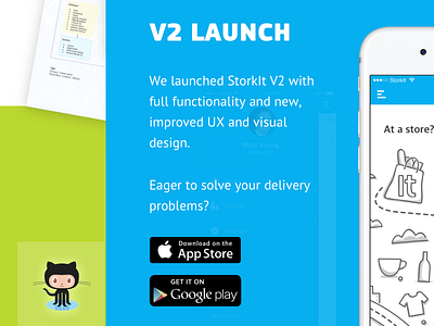V2 Launch android app case study delivery groceries ios mobile shopping store storkit website