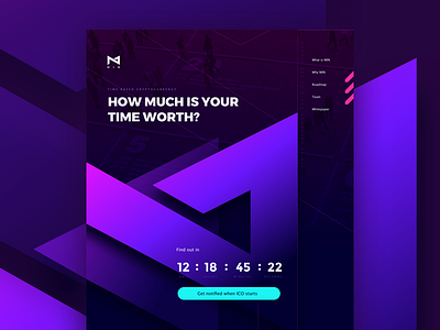 Ico Landing Page crytocurrency ico landing page minute payment time token