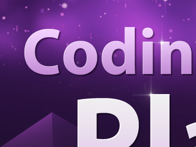 Codin coding header myriad pro purple shiny tagline website