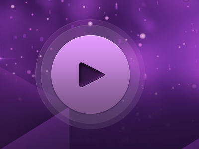 Play button circle demo icon play purple