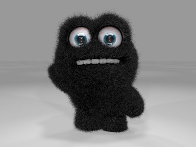 FURRY MONSTER 3d 3dcharacter cartoon character furry graphic design illustration motion graphics