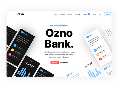 #concepts - Ozno Bank Landing Page v2