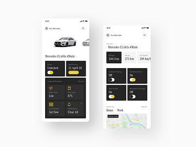 #concepts - Mercedes App for iPhone