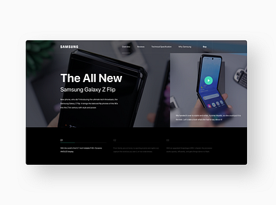 #concepts - Samsung Splash Screen design galaxy flip interaction interface landingpage minimal phone product product design samsung technology ui user experience user interface userinterface ux web website