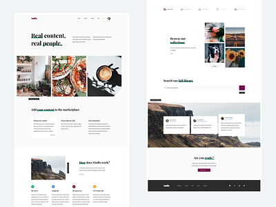 Oodls Landing Page design minimal product design ui user experience user interface userinterface ux web