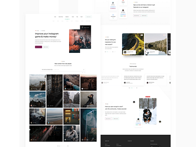 Photo Website Landing Page design interface minimal photos product product design ui uploading user experience user interface userinterface ux web website