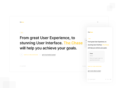 UX Agency Landing Page Light & Mobile