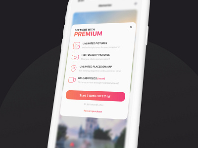 Paywall mobile app ios mobile paywall premium subscription ui