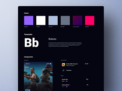 Blast - Style guide app blast brand branding colors components design design system graphic design interface mobile space style guide styling type typography ui ui elements user interface