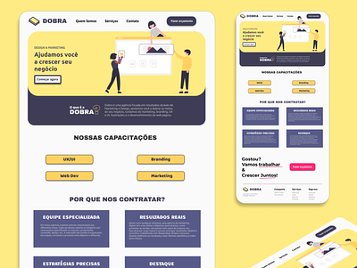 DOBRA agency design design inspiration figma graphic design interface landing landing page marketing page site ui uiux user experience user interface web web designer website