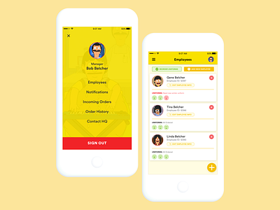 Bob's Burgers Internal Tools bobsburgers concept conceptual design mobile playful silly thingamajig ui ux