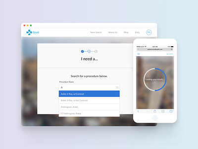 Stroll Health Patient-Portal Redesign 2016 desktop mobile web product design responsive design ui ux