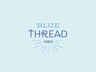 Blue Thread blue christian logo thread