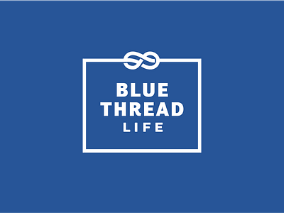 Blue Thread blue infinity lifestyle logo thread