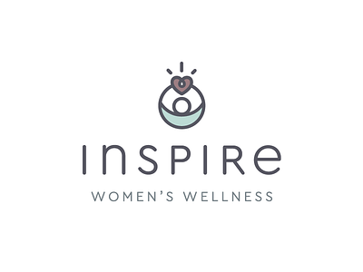 Women's Wellness Logo health heart inspire logo reach wellness women