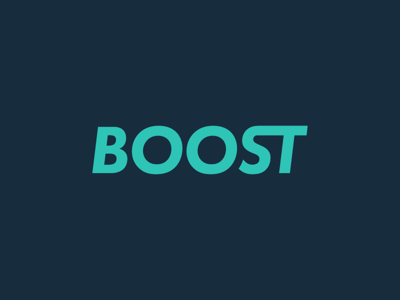 Boost by Kristin Pruis on Dribbble